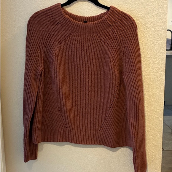 Athleta Women's Ribbed Knit Sweater - Rust - Picture 2 of 5